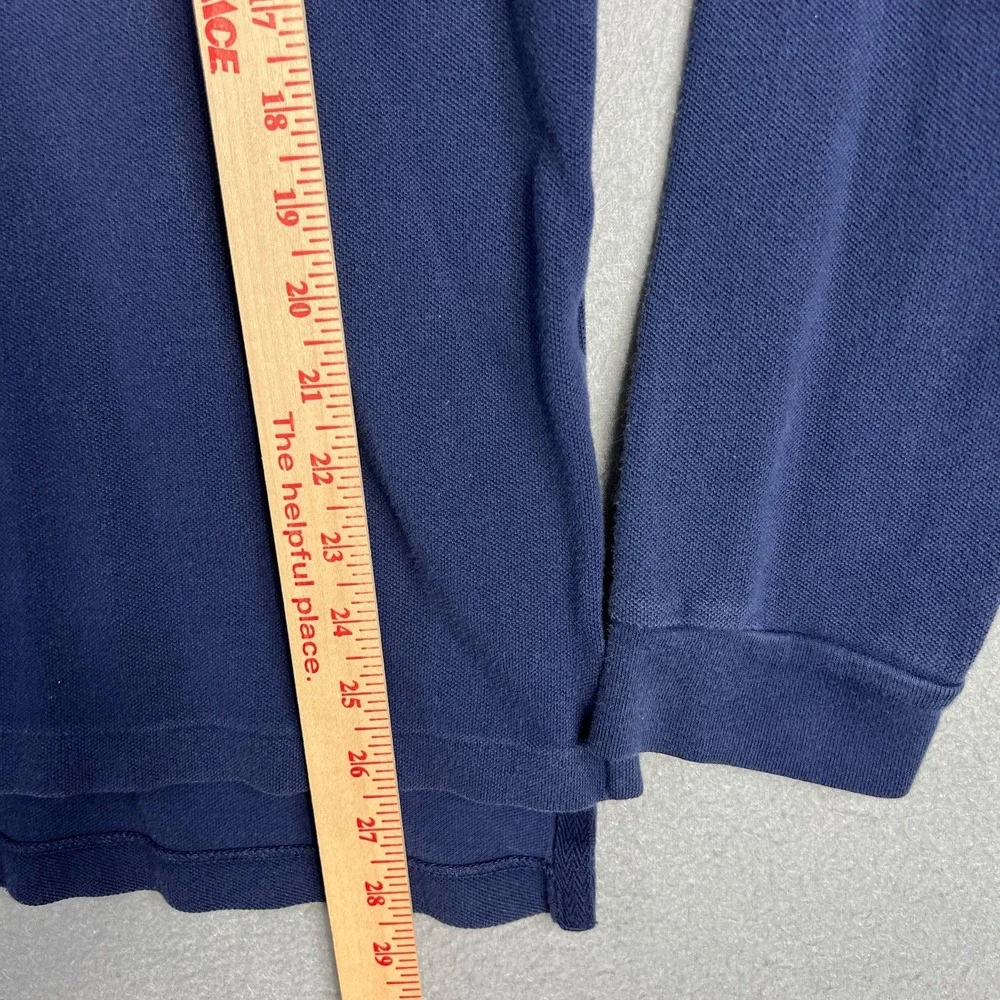 Polo Ralph Lauren Polo Shirt Fits M Long Sleeve #3 Big Pony Blue Preppy Rugby